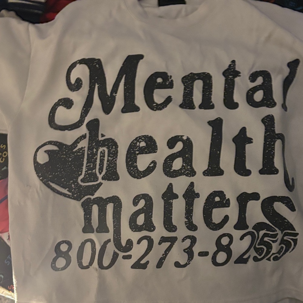 White Mental Health Matters Sweatshirt